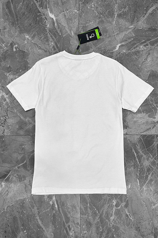 Футболка белого цвета Hugo Boss logo-applique