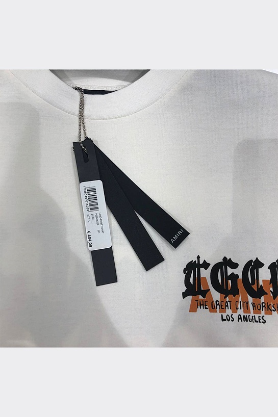 Оверсайз футболка Amiri T.G.C.W - White