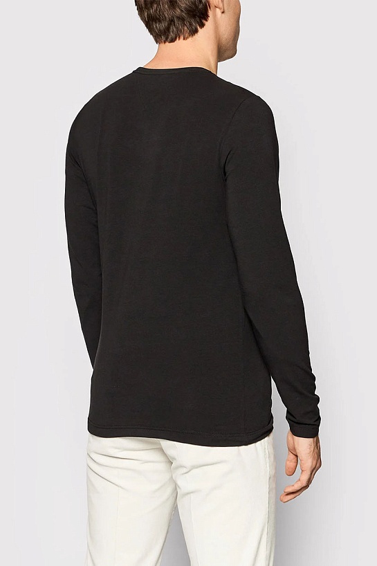 Мужской лонгслив Tommy Hilfiger чёрного цвета