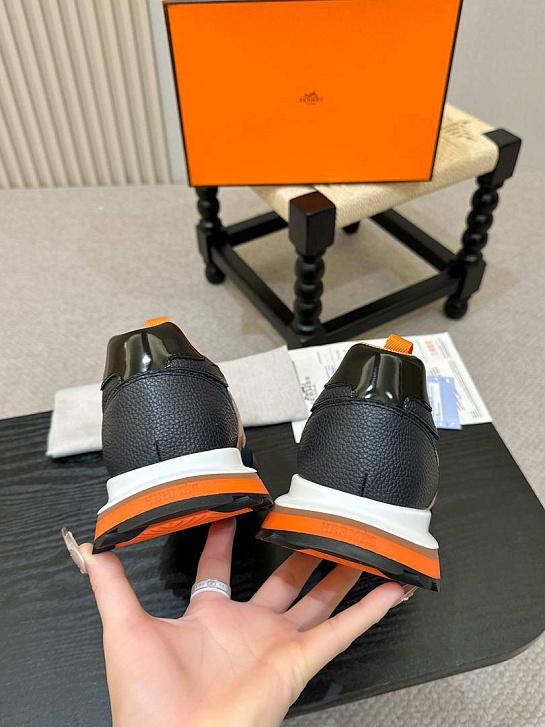 Мужские комбинированные кроссовки Hermes