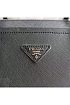 Кожаная сумка-шоппер Prada 34x27 см - Black