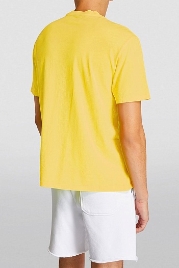 Футболка жёлтого цвета Amiri core logo   