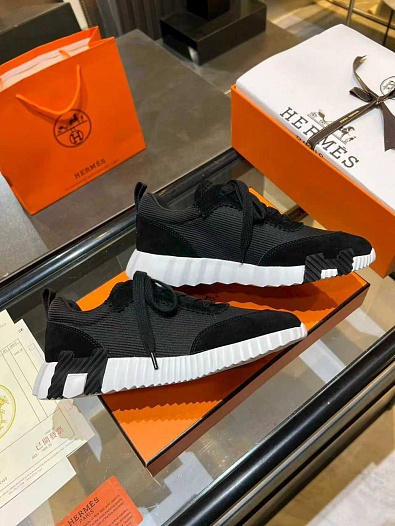 Женские комбинированные кроссовки Hermes Bouncing premium   