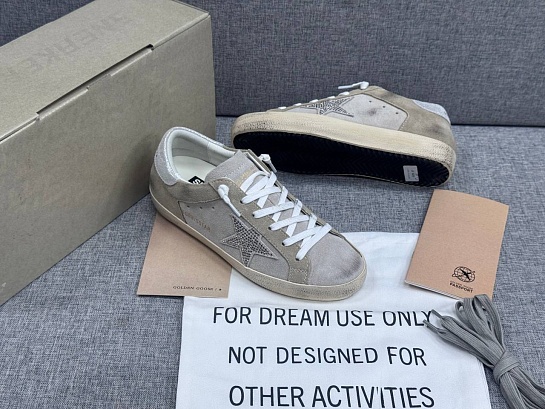 Женские кожаные кроссовки Golden Goose Super Star premium