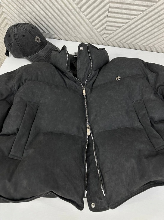 Женская чёрная куртка Chrome Hearts