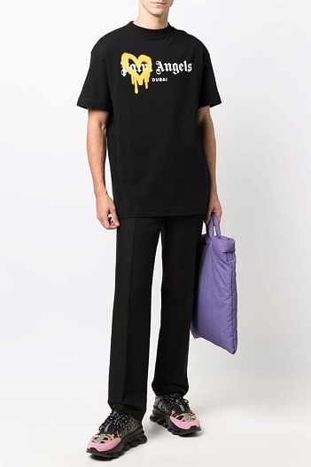 Оверсайз футболка Palm Angels Dubai Heart Sprayed   