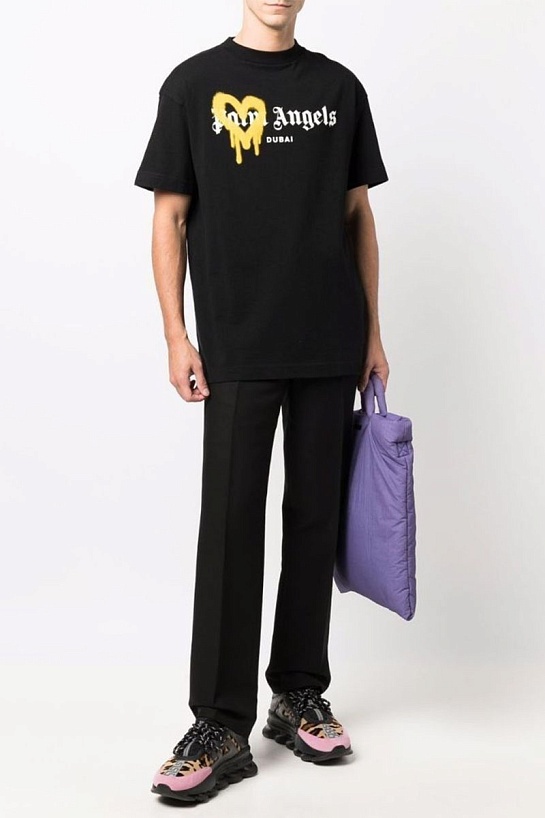 Оверсайз футболка Palm Angels Dubai Heart Sprayed