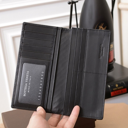 Кожаный бумажник Bottega Veneta Premium 18x8.5x3 см