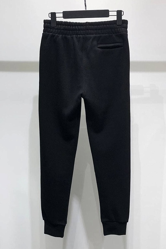 Утеплённые чёрные штаны Off-White logo-print