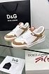 Женские комбинированные кроссовки Dolce&Gabbana New Roma