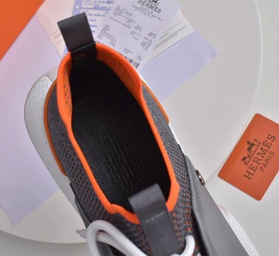 Мужские текстильные кроссовки Hermes Expert - Grey