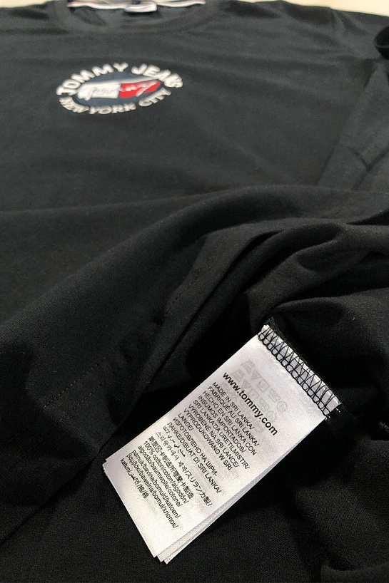 Чёрная мужская футболка Tommy Hilfiger New York City