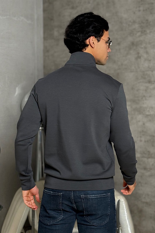 Мужской джемпер Moncler logo-patch - Grey