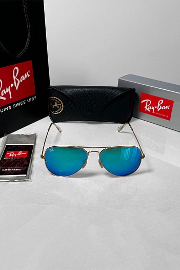 Солнцезащитные очки Ray-Ban Aviator Large Metal - Blue   