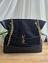 Замшевая чёрная сумка Yves Saint Laurent 38x34 см