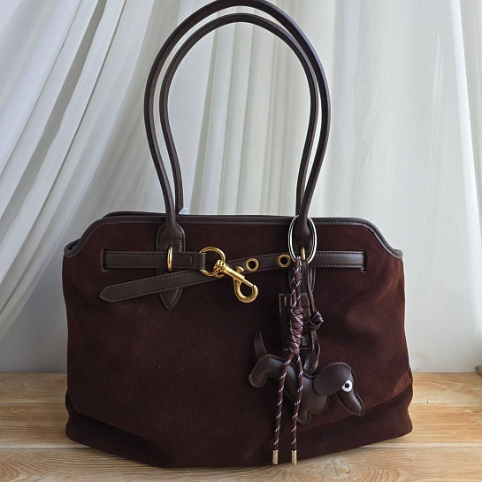 Замшевая сумка MIU MIU 43x29 см