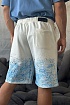 Мужские белые шорты Amiri paint splatter