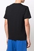 Мужская чёрная футболка Moschino logo-patch