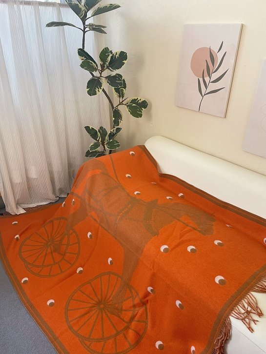 Плед Hermes Cheval Cabriolet premium 145x185 см