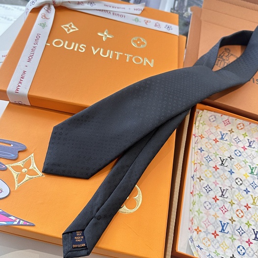 Галстук Louis Vuitton Monogram premium - Black   