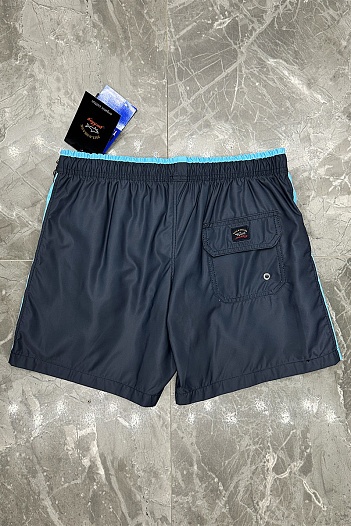 Мужские синие шорты Paul & Shark logo-patch   