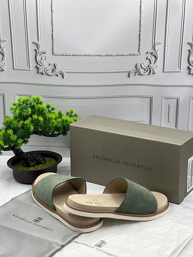 Мужские шлёпанцы Brunello Cucinelli - Geen   