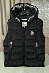 Чёрный мужской жилет с капюшоном Moncler