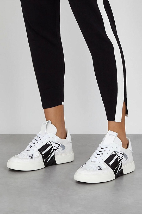 Кожаные кроссовки Valentino VL7N low-top - White / Black