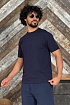 Мужская тёмно-синяя футболка Zegna logo-embroidered