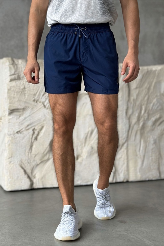 Мужские синие шорты Dolce & Gabbana logo-plaque