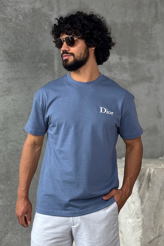 Мужская футболка Dior logo-embroidered