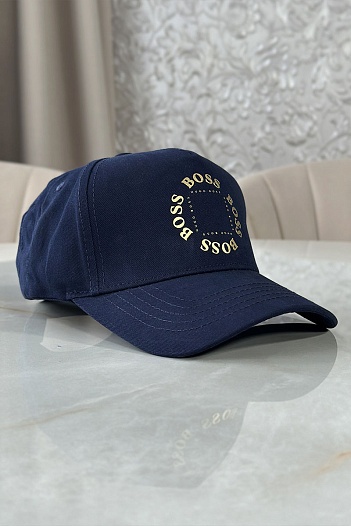 Мужская бейсболка Hugo Boss тёмно-синего цвета   