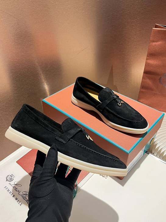 Женские замшевые лоферы Loro Piana Summer Charms Walk premium