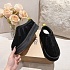 Меховые женские слипоны UGG Tassle - Black