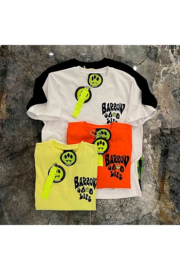 Оранжевая оверсайз футболка Barrow graphic-print   