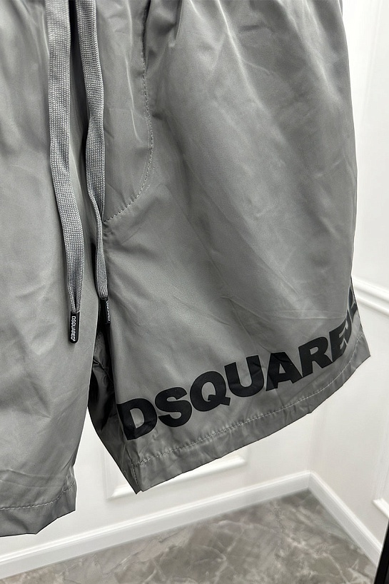 Мужские серые шорты Dsquared2