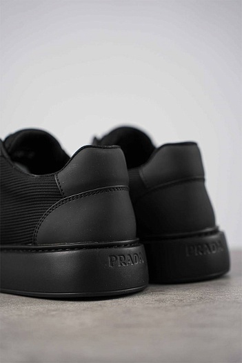 Мужские кроссовки Prada logo-plaque - Black   