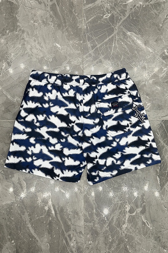 Мужские шорты Paul & Shark blurred shark - White / Blue