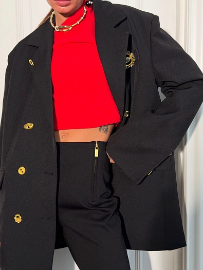 Женский чёрный пиджак Schiaparelli   