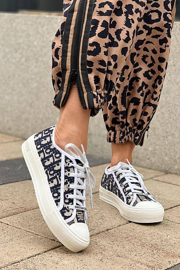 Женские кроссовки Dior Walk'n'Dior Oblique motif   