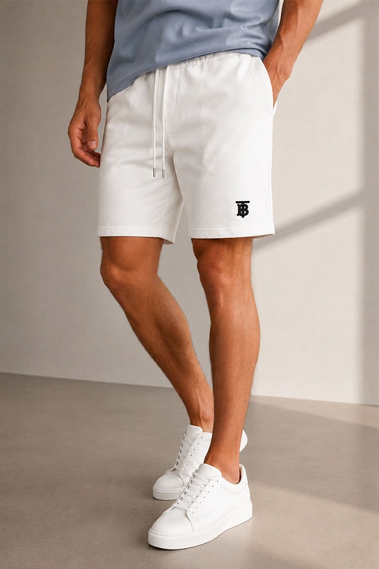 Мужские шорты Burberry TB - White