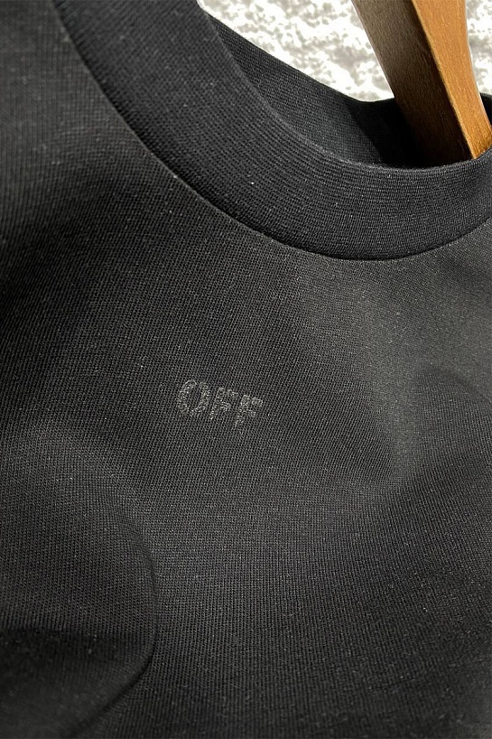 Чёрная оверсайз футболка Off-White Arrows-motif