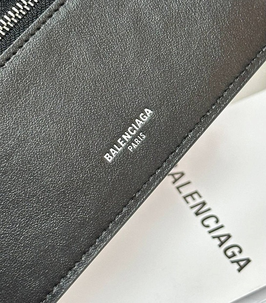 Кожаный кошелёк Balenciaga Premium - Red