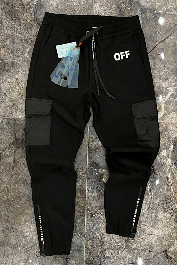 Мужские чёрные джоггеры Off-White   