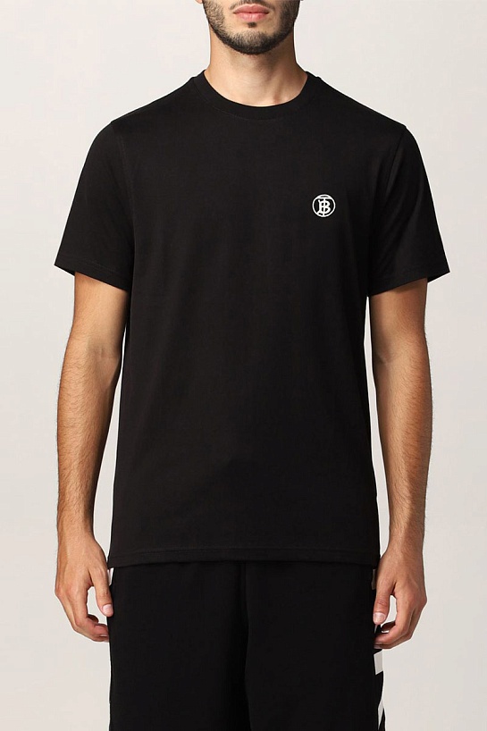 Футболка чёрного цвета Burberry Parker TB circle logo