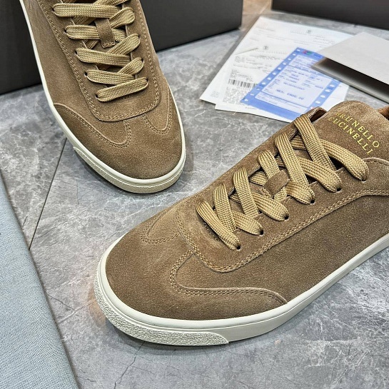 Мужские замшевые кроссовки Brunello Cucinelli