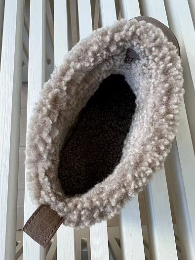 Женские замшевые угги с мехом Brunello Cucinelli Premium - Brown   