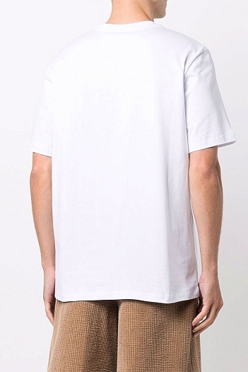 Мужская белая футболка MSGM   