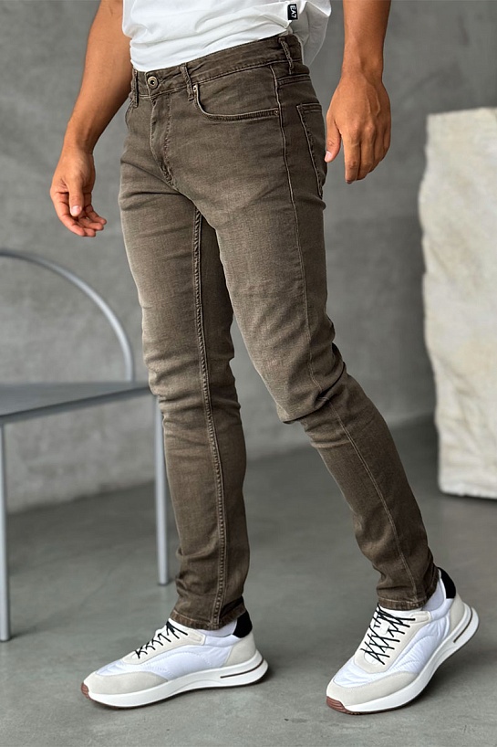 Мужские джинсы Emporio Armani slim fit - Brown