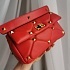 Женская сумка Valentino Roman Stud 25x14 см - Red